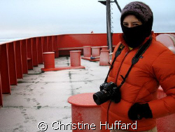Braving the cold by Christine Huffard 